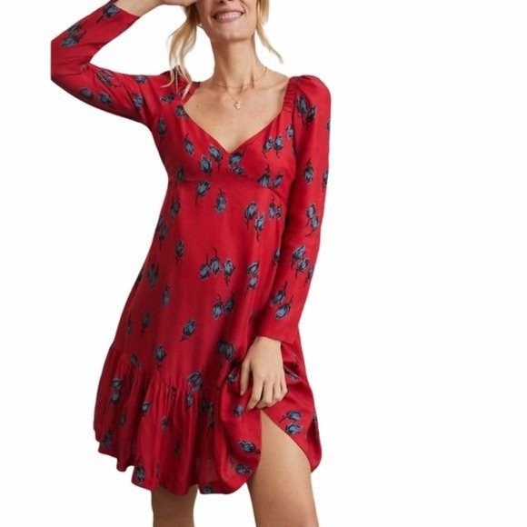 Anthropologie Tracy Reese Rosebud Mini Dress Size XS NWT - Picture 2 of 13